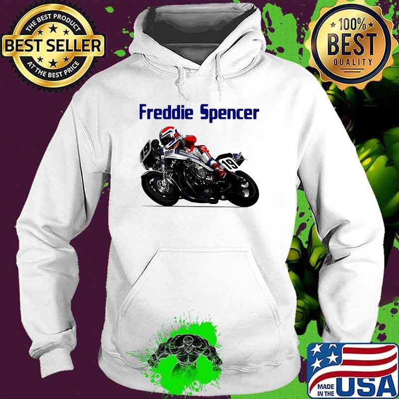 Freddie Spencer World Champion Motorcycle Shirt Hoodie Freddie Spencer World Champion Motorcycle Shirt Hoodie