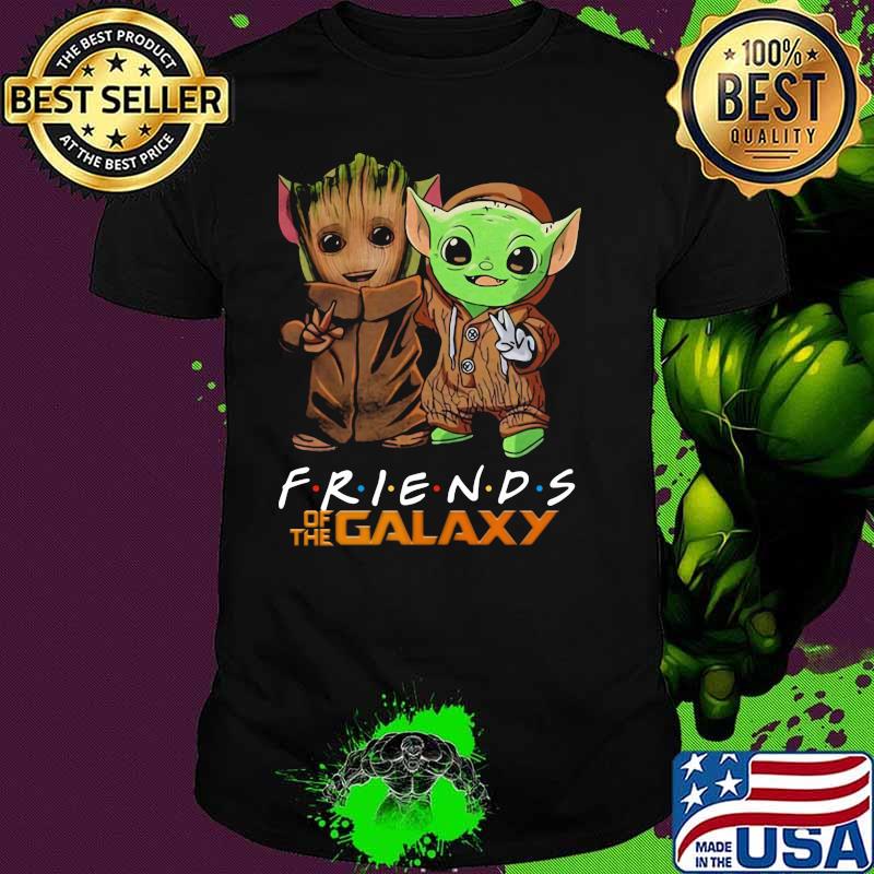 Friends Of The Galaxy Baby Groot And Baby Yoda Shirt
