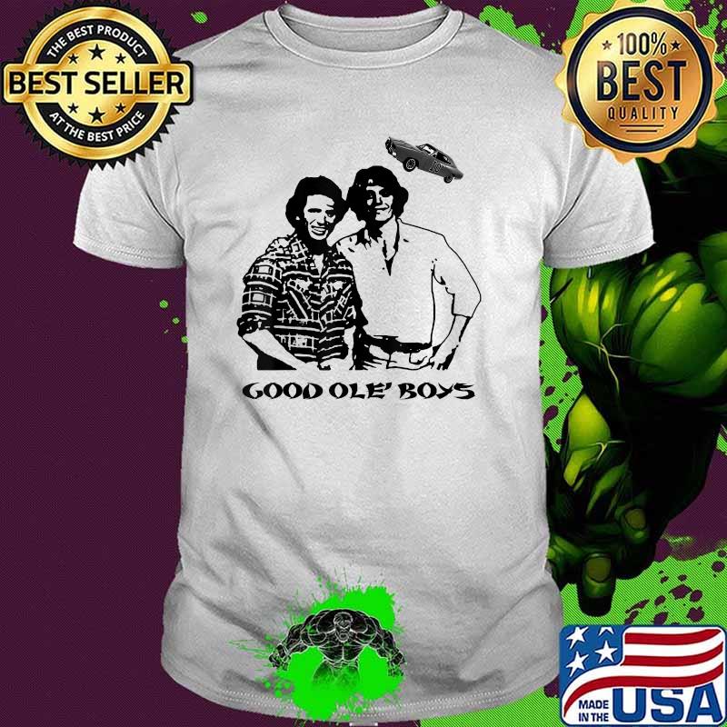 Good Ole Boys Black and White Dukes Of Hazzard Cars Vaporware For Fans Shirt