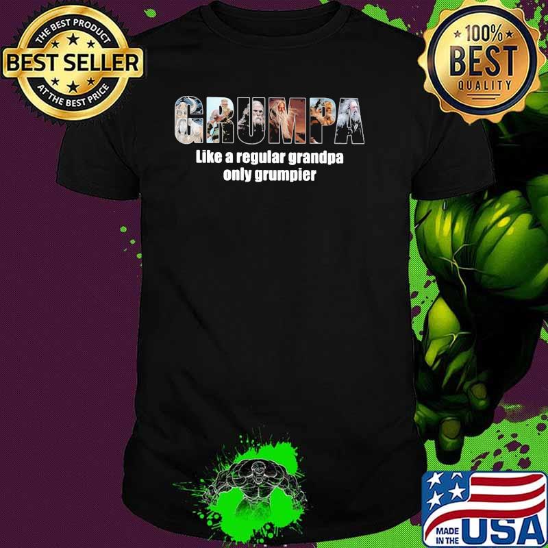 Grumpa Like A Regular Grandpa Only Grumpier Viking Shirt