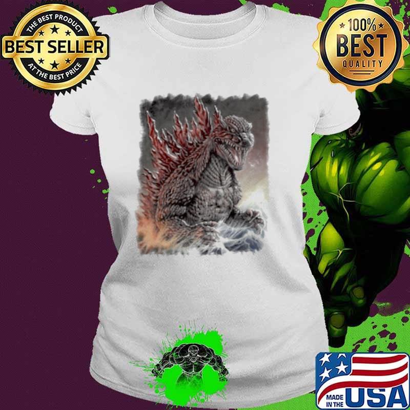 The Monster Team Big Fan Godzilla Shirt Ladies tee The Monster Team Big Fan Godzilla Shirt Ladies tee