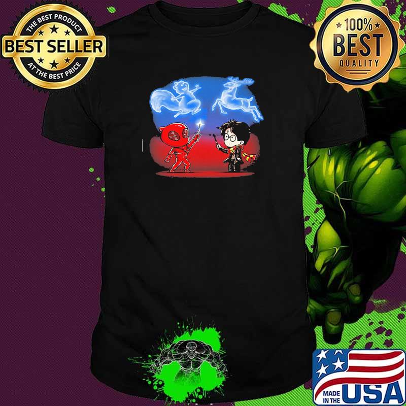 Harry Potter And Deadpool Reindeer Shirt