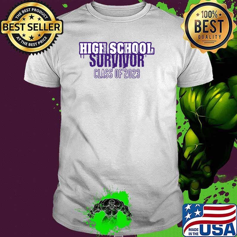 High School Survivor Class of 2023 Purple Shirt