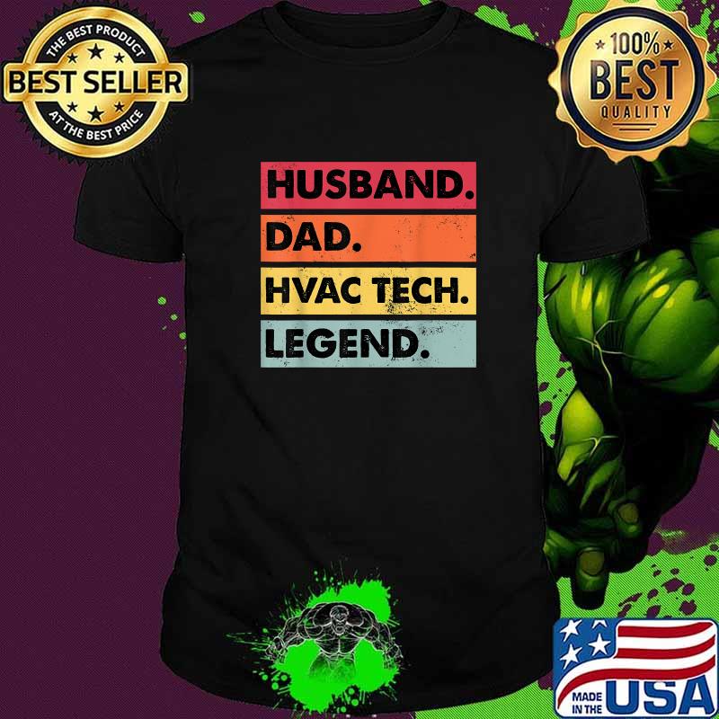 Husband Dad Hvac Tech Legend Technician Vintage Shirt