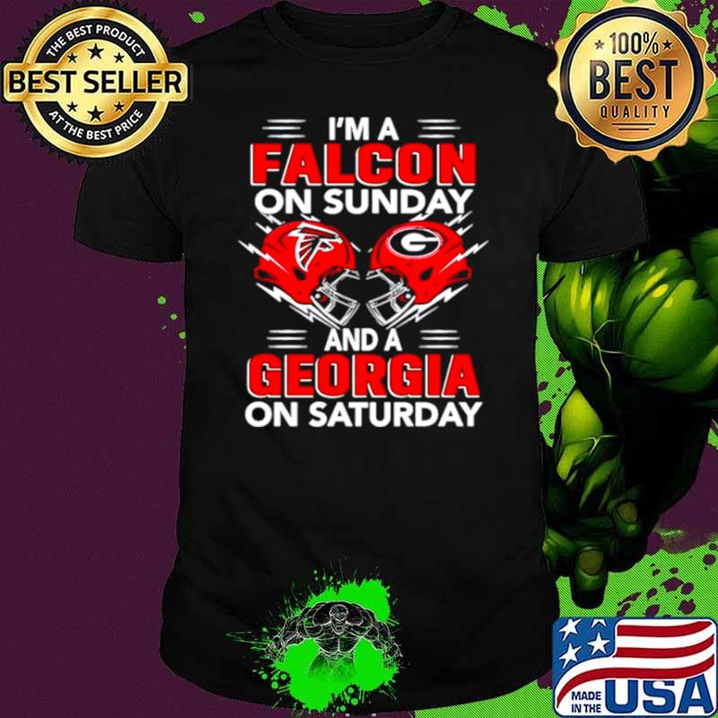 I’m A Falcon On Sunday And A Georgia On Saturday Shirt I’m A Falcon On Sunday And A Georgia On Saturday Shirt