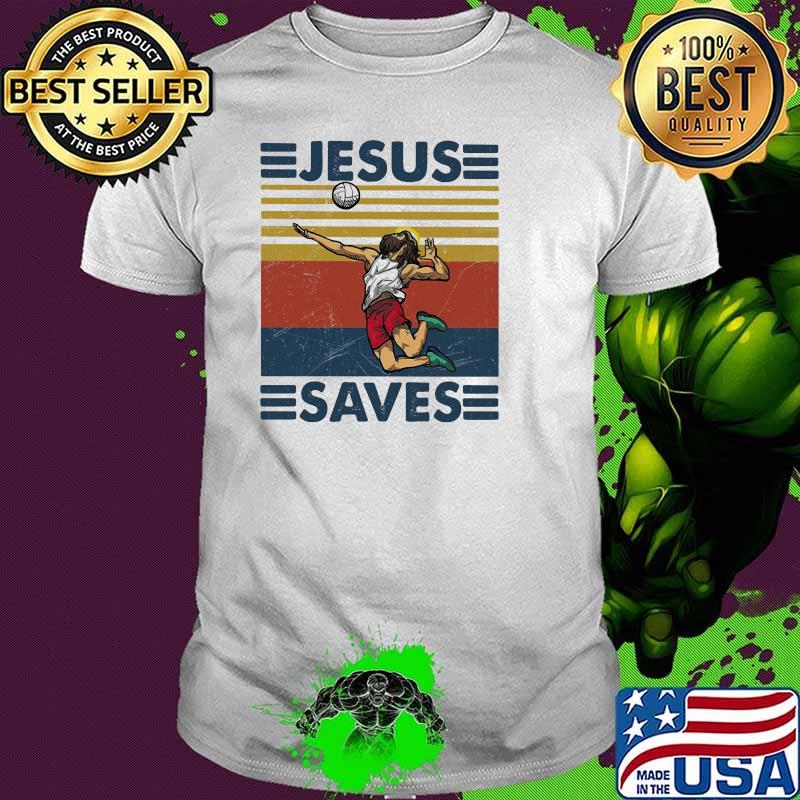 Jesus Saves Volleyball Vintage Shirt