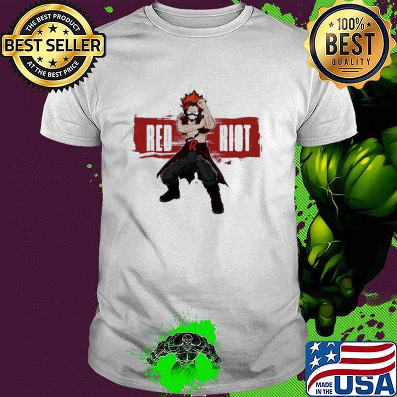 Kirishima eijirou red riot shirt