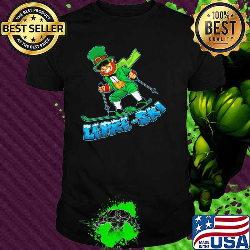 Leprechaun Skiing Irish Partick Shirt