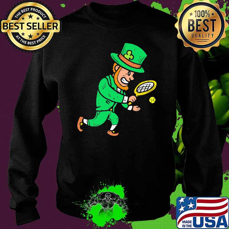 Leprechaun Tennis Irish Partick Shirt Sweater Leprechaun Tennis Irish Partick Shirt Sweater