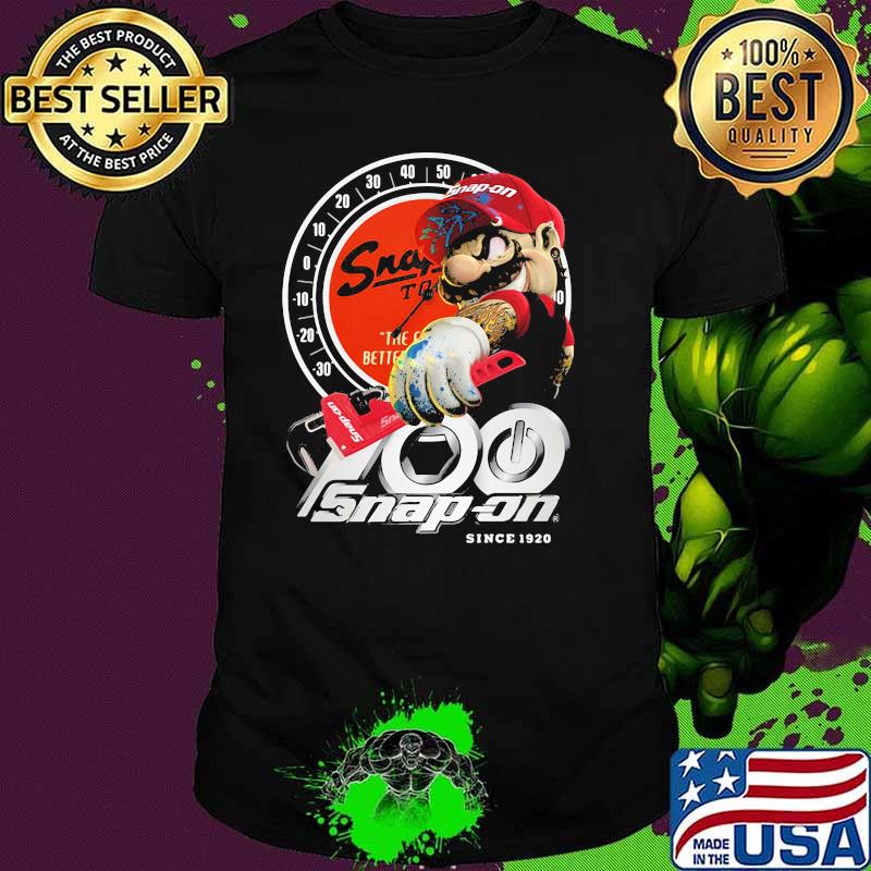 Mario Holding Snapon Since 1920 Logo Shirt