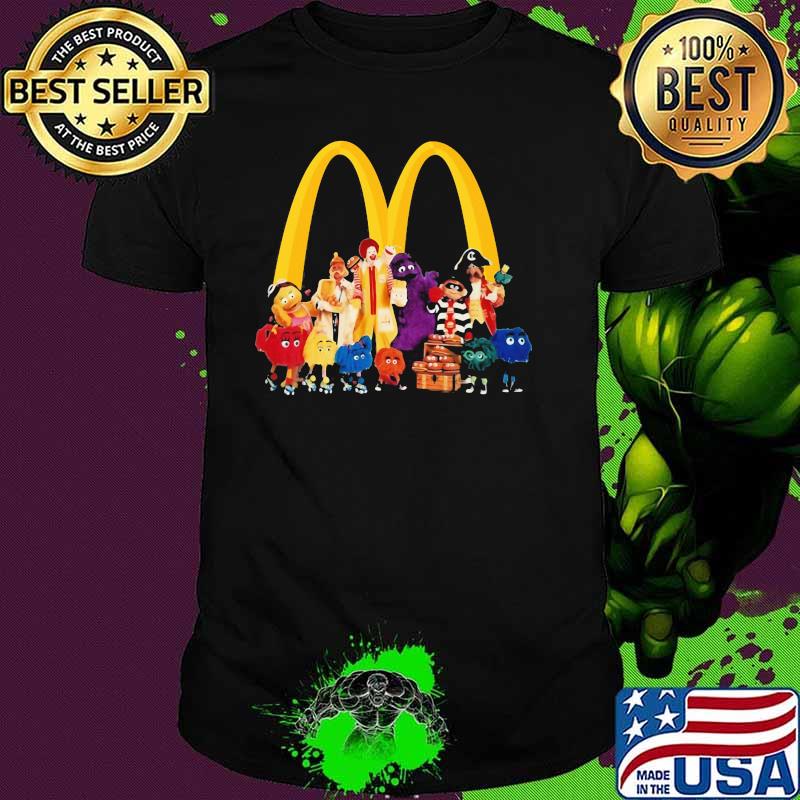 Mcdonald Logo With Cartoon Shirt