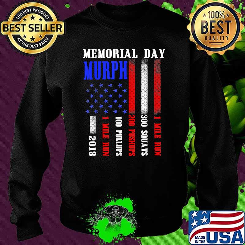 Murph 2021 Memorial Day Workout Patriotic 1 Mile Run 300 Squats 200 Pushups Shirt Sweater Murph 2021 Memorial Day Workout Patriotic 1 Mile Run 300 Squats 200 Pushups Shirt Sweater