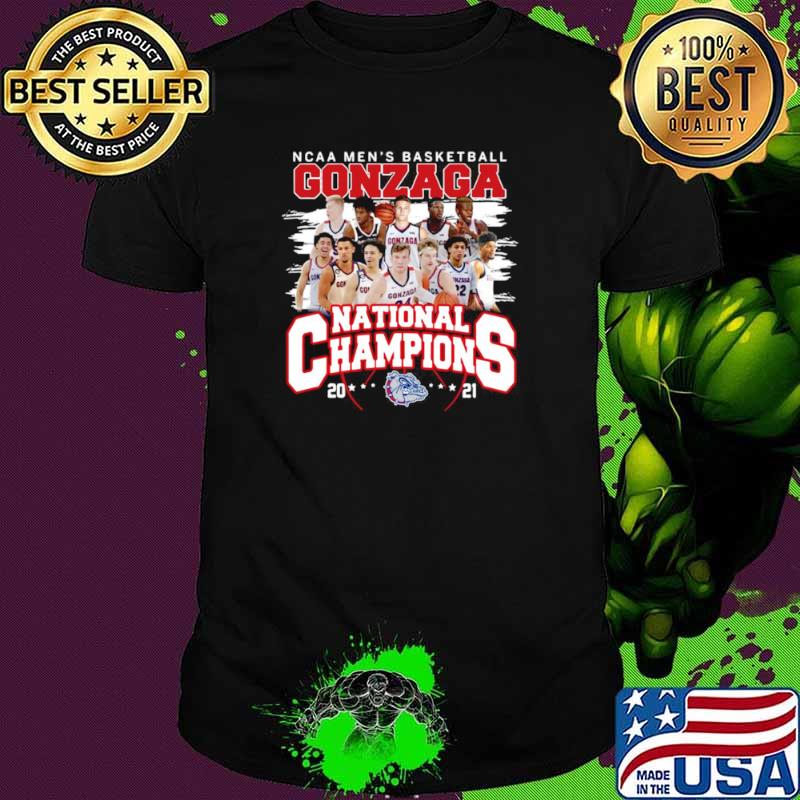 Ncaa mens basketball Gonzaga Bulldogs national champions 2021 shirt