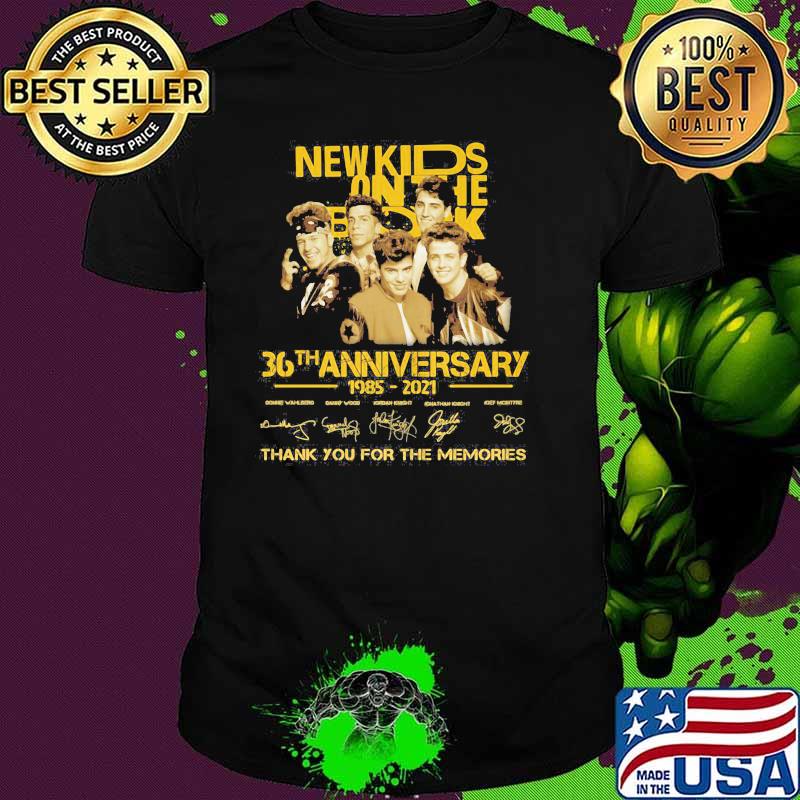 New Kids On The Block 36th Anniversary 1985 2021 Thank You For The Memories Signature Shirt