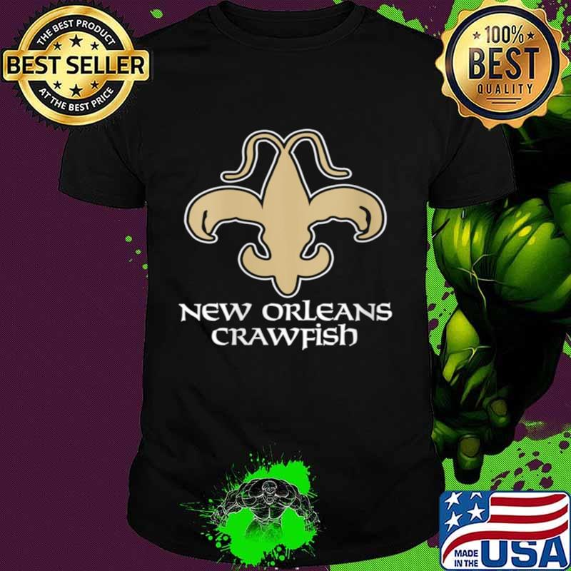 New Orleans Crawfish Boil Fleur de Lis Crawdaddy Crayfish shirt