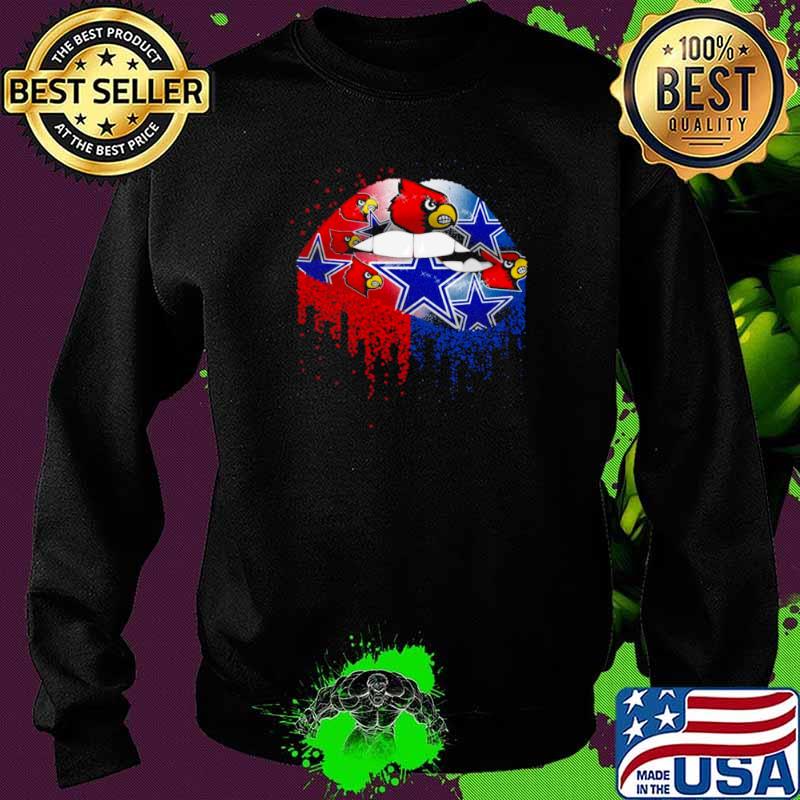Nfl louisville cardinals and dallas cowboys lips logo Sweater Nfl louisville cardinals and dallas cowboys lips logo Sweater