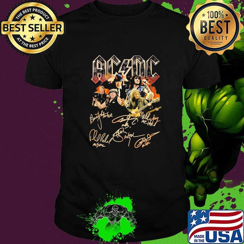 Official AC DC signature Shirt