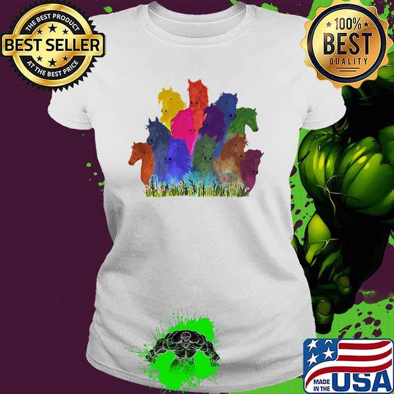 Official Horse Watercolor Shirt Ladies tee Official Horse Watercolor Shirt Ladies tee