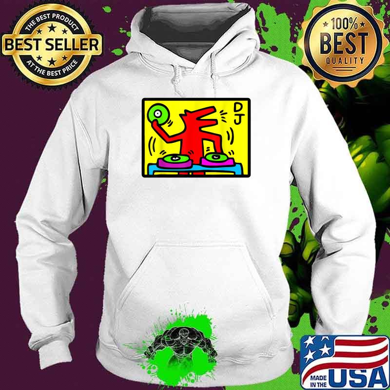 Official Keiths Harings DJ Shirt Hoodie Official Keiths Harings DJ Shirt Hoodie