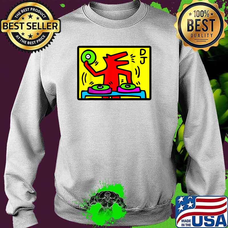 Official Keiths Harings DJ Shirt Sweater Official Keiths Harings DJ Shirt Sweater