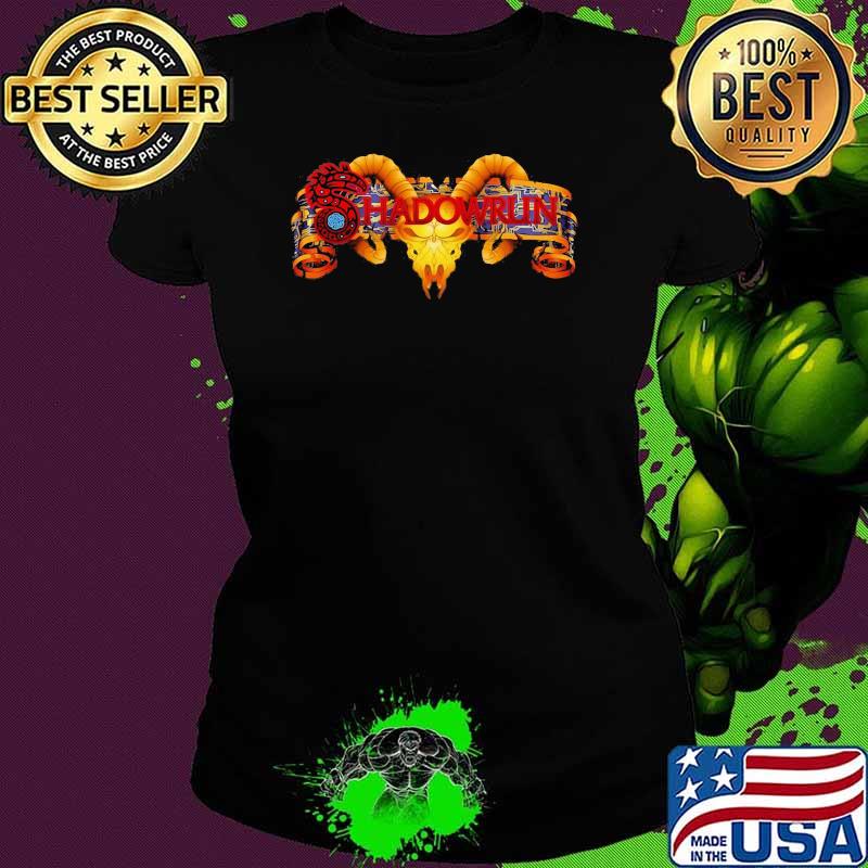 Official Shadowrun Dragon Skull Logo Shirt Ladies tee Official Shadowrun Dragon Skull Logo Shirt Ladies tee