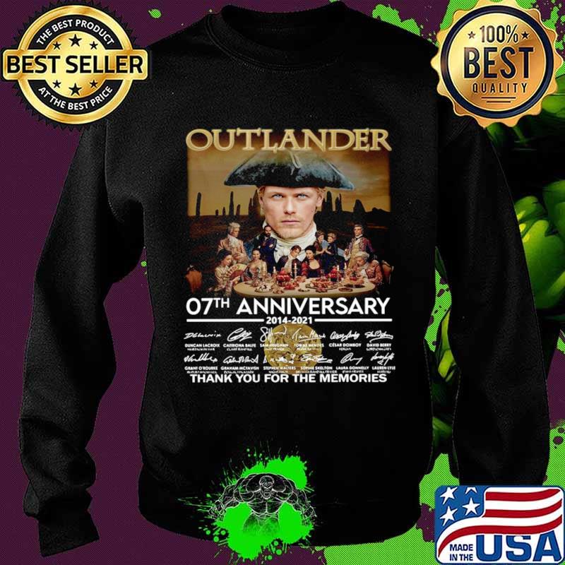 Outlander 07th anniversary 2014 2021 thank you for the memories signatures Sweater Outlander 07th anniversary 2014 2021 thank you for the memories signatures Sweater