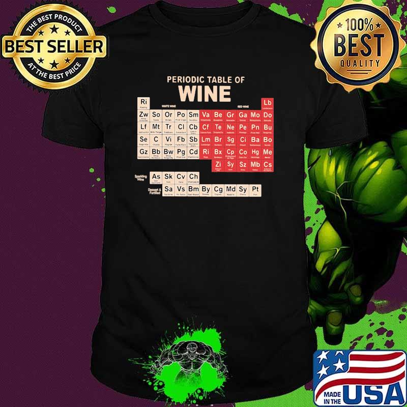 Periodic Table Of Wine Shirt
