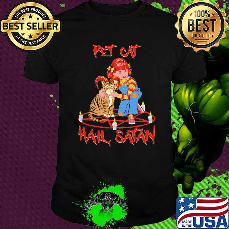 Pet Cat Hail Satan Shirt