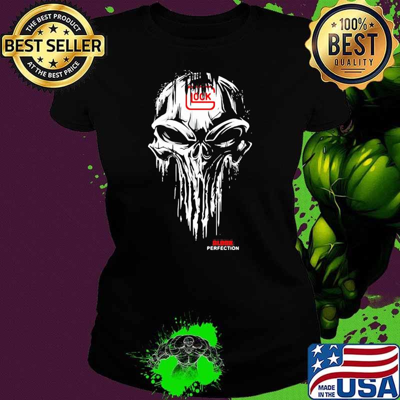 Punisher With Glock Perfection Logo Shirt Ladies tee Punisher With Glock Perfection Logo Shirt Ladies tee