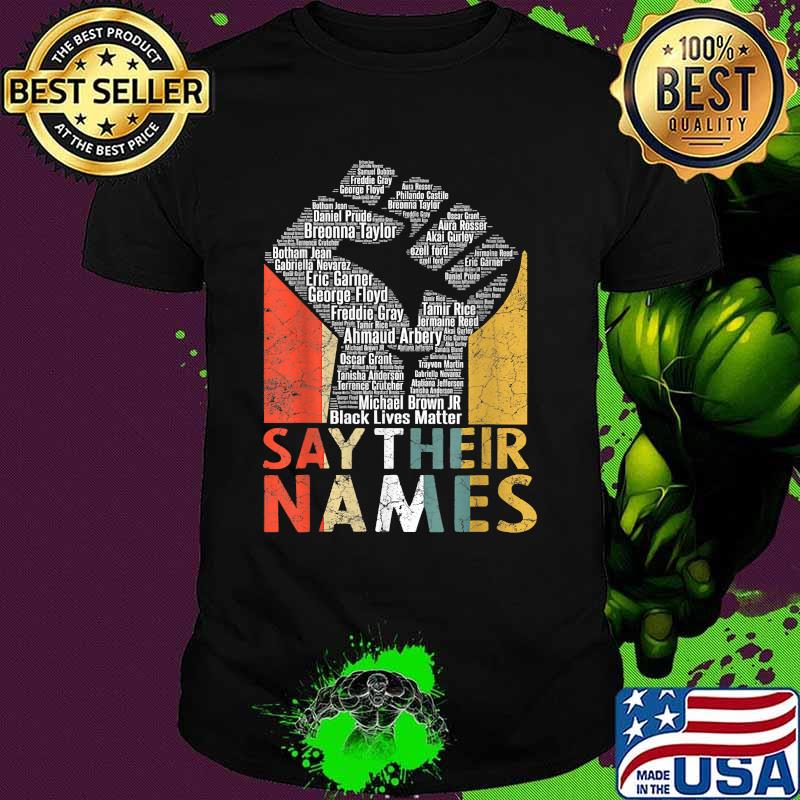 Say Their Names BLM Vintage Shirt
