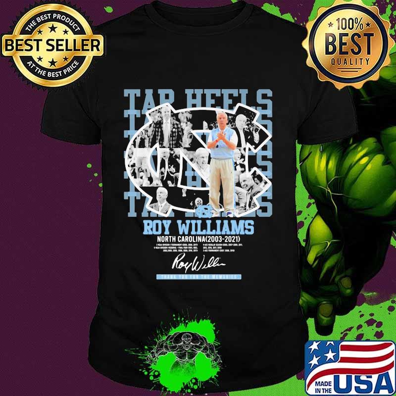 Roy Williams North Carolina Tar Heels Thank You For The Memories Shirt