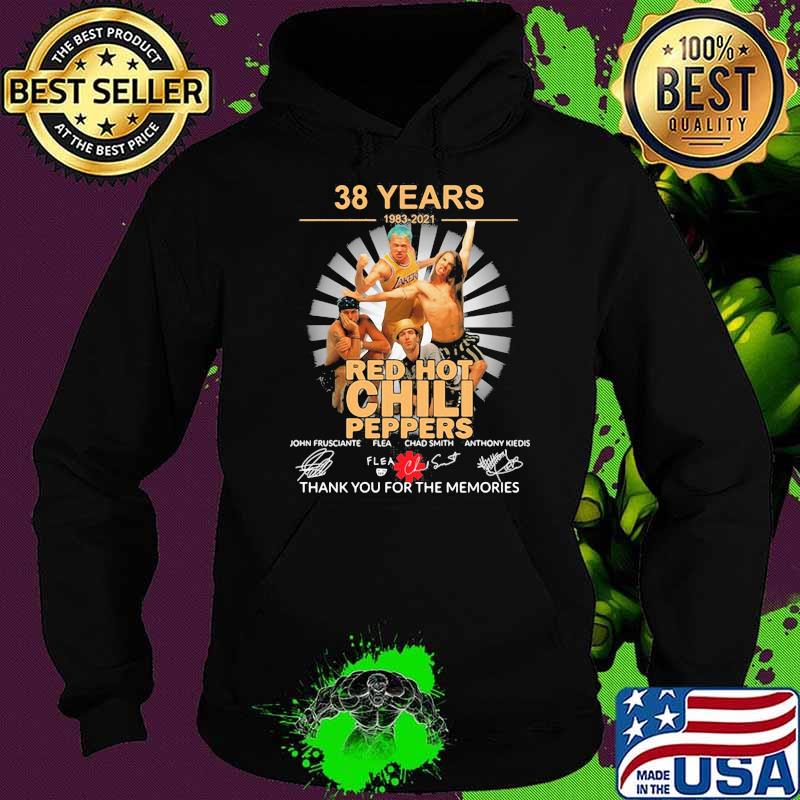 38 Years 1983 2021 Red Hot Chili Peppers Thank You For The Memories Signature Shirt Hoodie 38 Years 1983 2021 Red Hot Chili Peppers Thank You For The Memories Signature Shirt Hoodie
