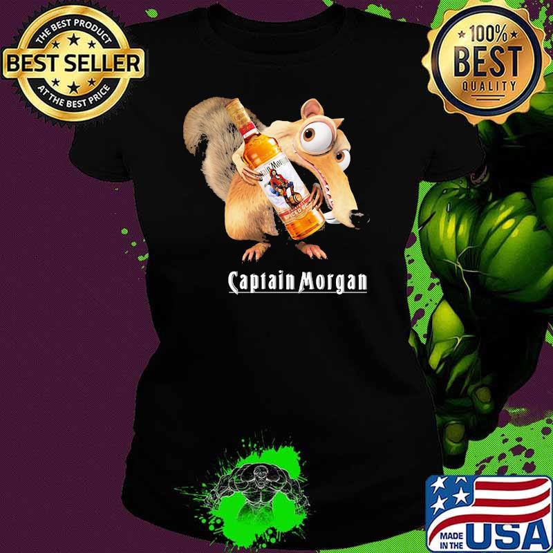 Scrat Do Chris Wedge Holding Captain Morgan Logo Shirt Ladies tee Scrat Do Chris Wedge Holding Captain Morgan Logo Shirt Ladies tee