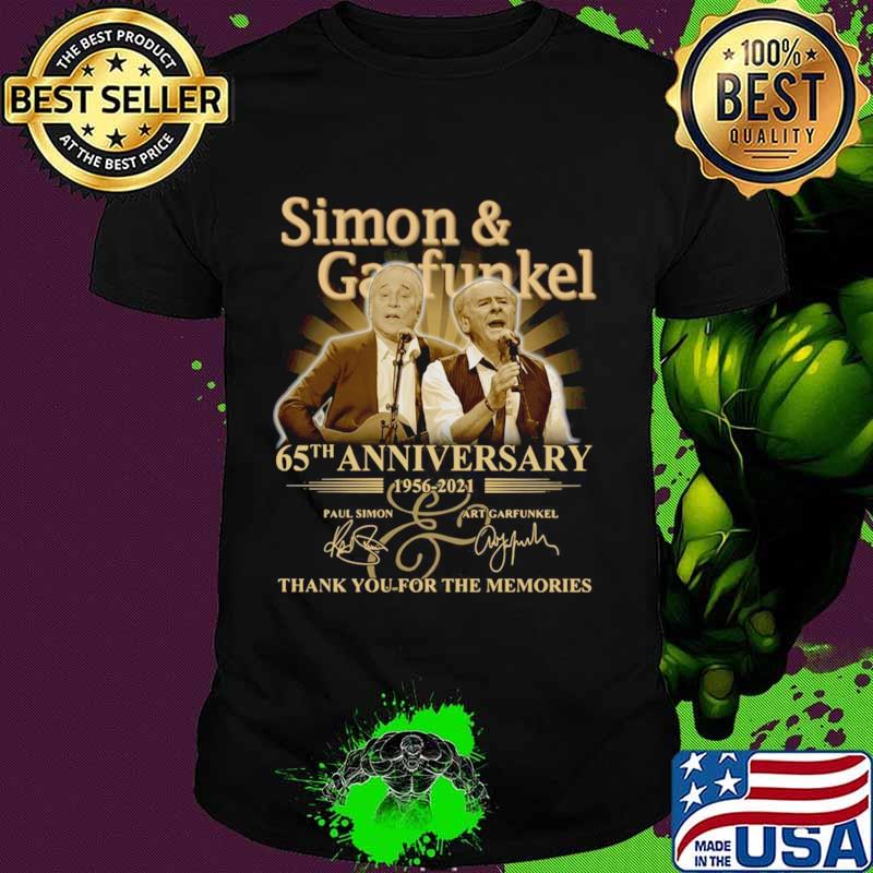 Simon And Garfunkel 65th Anniversary 1956 2021 Thank You For The Memor shirt