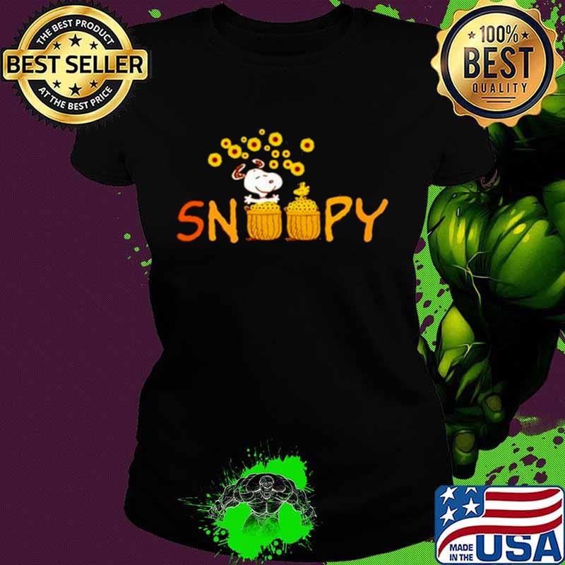 Snoopy Vs Woodstock Sunflowers Shirt Ladies tee Snoopy Vs Woodstock Sunflowers Shirt Ladies tee