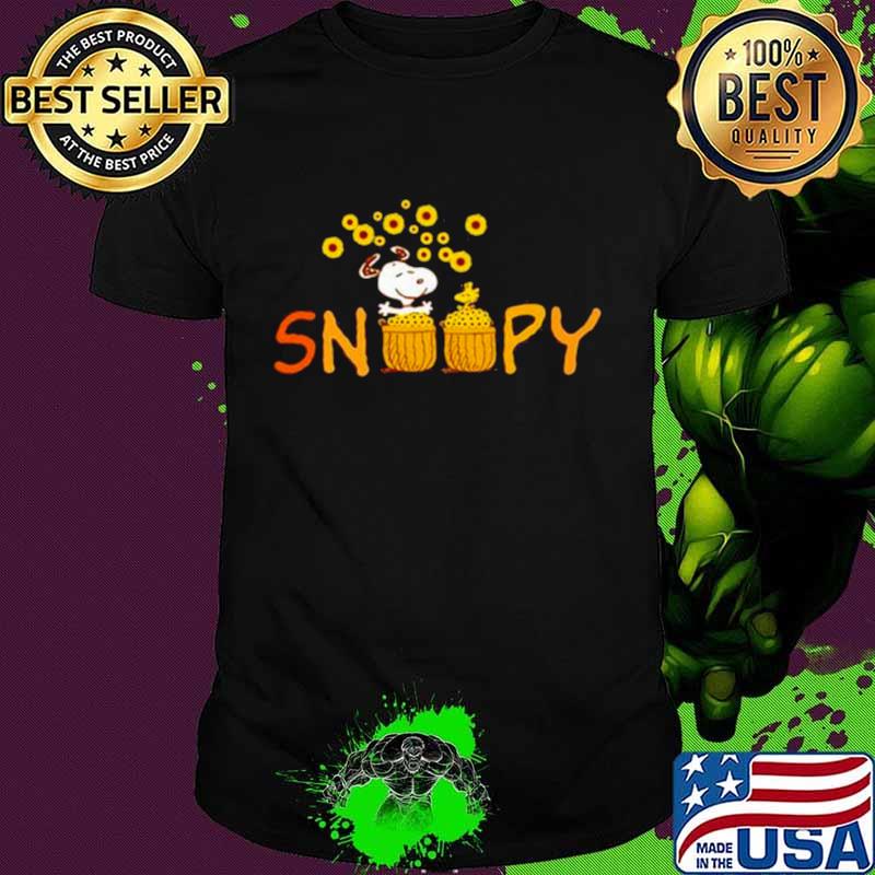 Snoopy Vs Woodstock Sunflowers Shirt