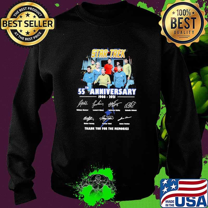 Star Trek 55th Anniversary 1966 2021 Thank You For The Memories Signature Shirt Sweater Star Trek 55th Anniversary 1966 2021 Thank You For The Memories Signature Shirt Sweater