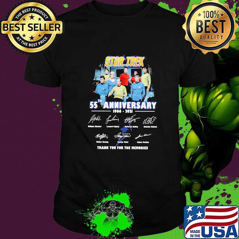 Star Trek 55th Anniversary 1966 2021 Thank You For The Memories Signature Shirt