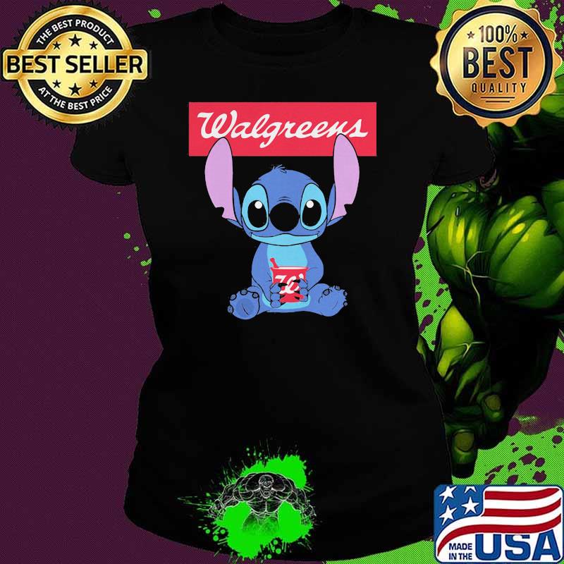 Stitch Hug Walgreens Logo Shirt Ladies tee Stitch Hug Walgreens Logo Shirt Ladies tee