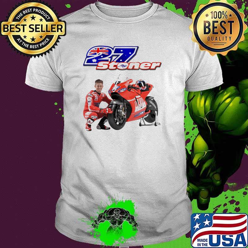 Stoner Ducati 27 Mountain Motorcycle Shirt