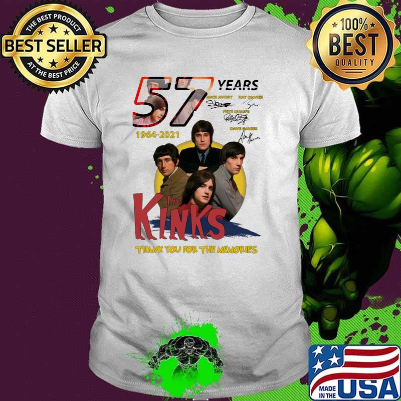 57 Years 1964 2021 The Kinks Thank You For The Memories Signature Shirt