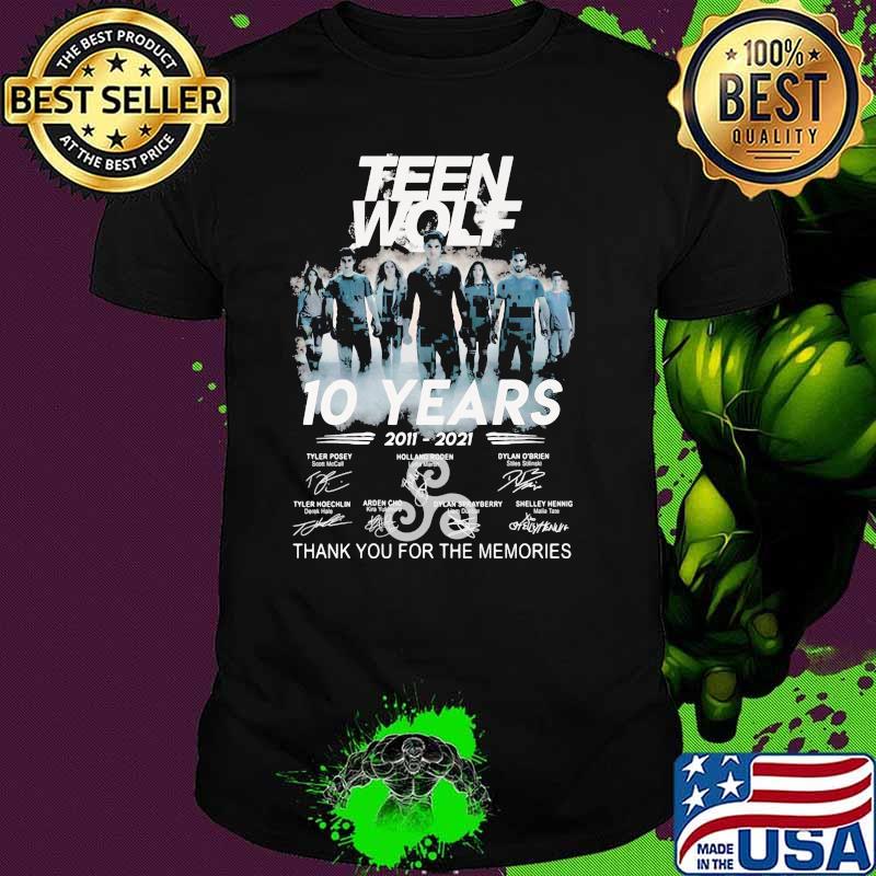 Teen Wolf 10 Years 2011 2021 Thank You For The Memoris Signature Shirt