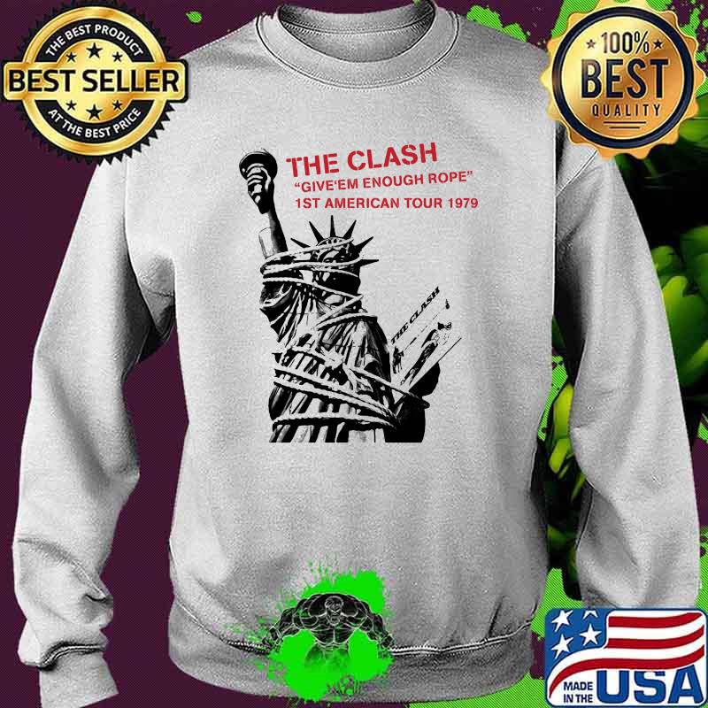 The Clash Give Em Enough Rope 1st American Tour 1979 Liberty Shirt Sweater The Clash Give Em Enough Rope 1st American Tour 1979 Liberty Shirt Sweater