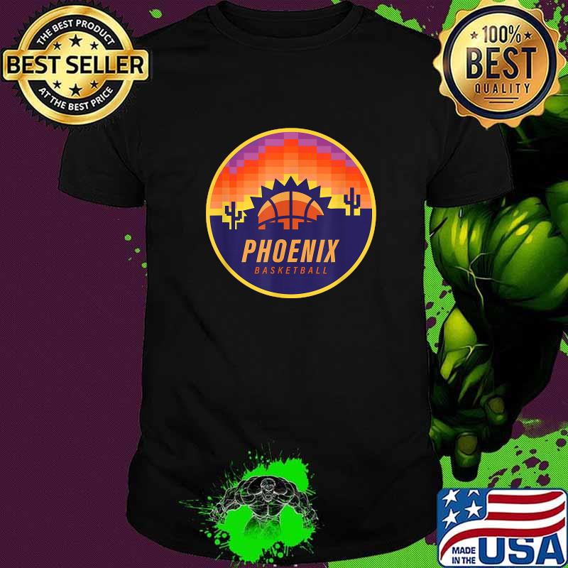 The Valley Pixel Sun Rise Phoenix Arizona Basketball Shirt