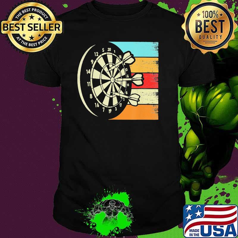 Vintage Darts Dartboard Bullseye Arrow Shirt