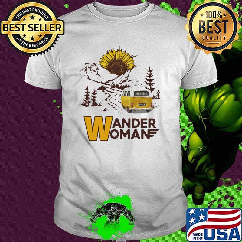 Wander Woman Camping Sunflower Shirt