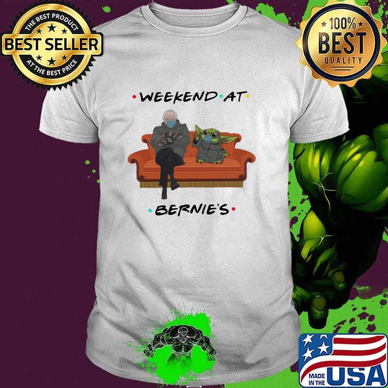 Weekend At Bernie’s Old Man And Baby Yoda Wear Mask Covid Shirt