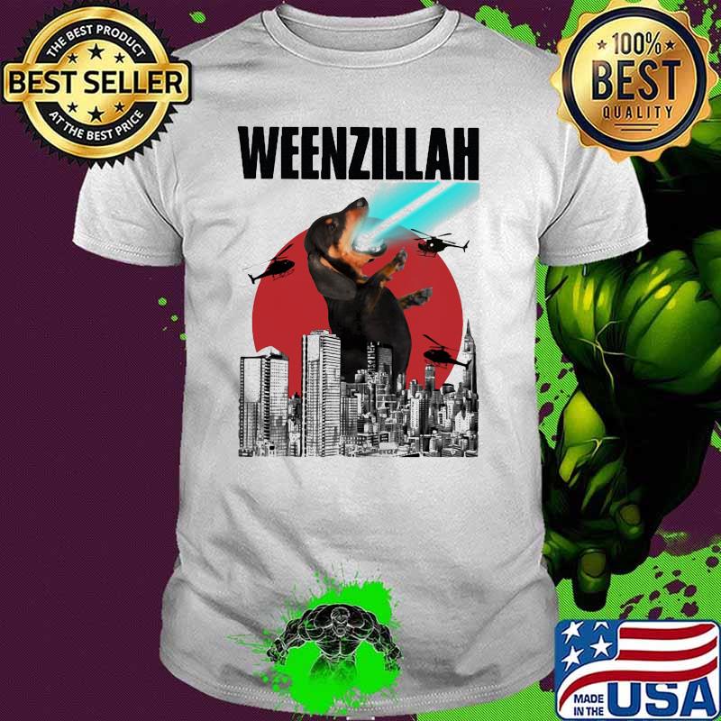 Weenzillah Dog Helicapter Blood Moon Shirt