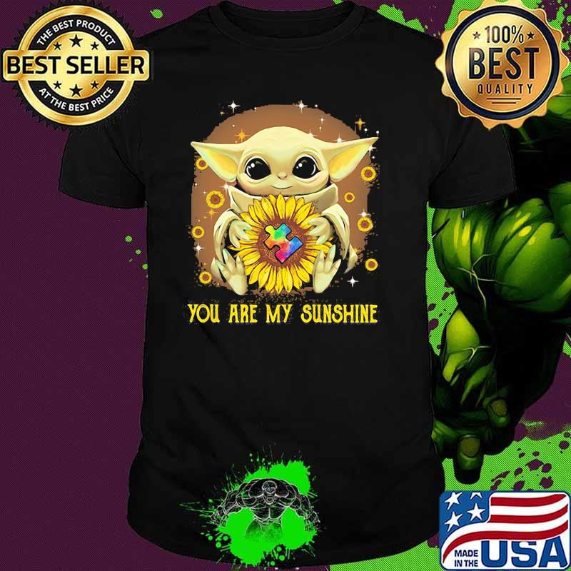 You Are My Sunshine Baby Yoda Sunflower Shirt