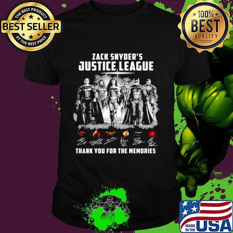 Zack Snyders Justice League thank you for the memories shirt